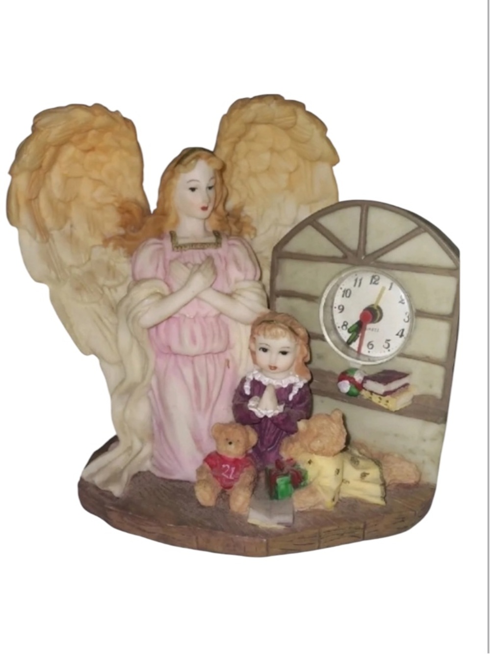 ANGEL Figurine w/ Clock and Alarm